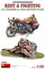 MiniArt 53068 REST & FIGHTING. U.S. SOLDIERS w/WLA MOTORCYCLES 1/35